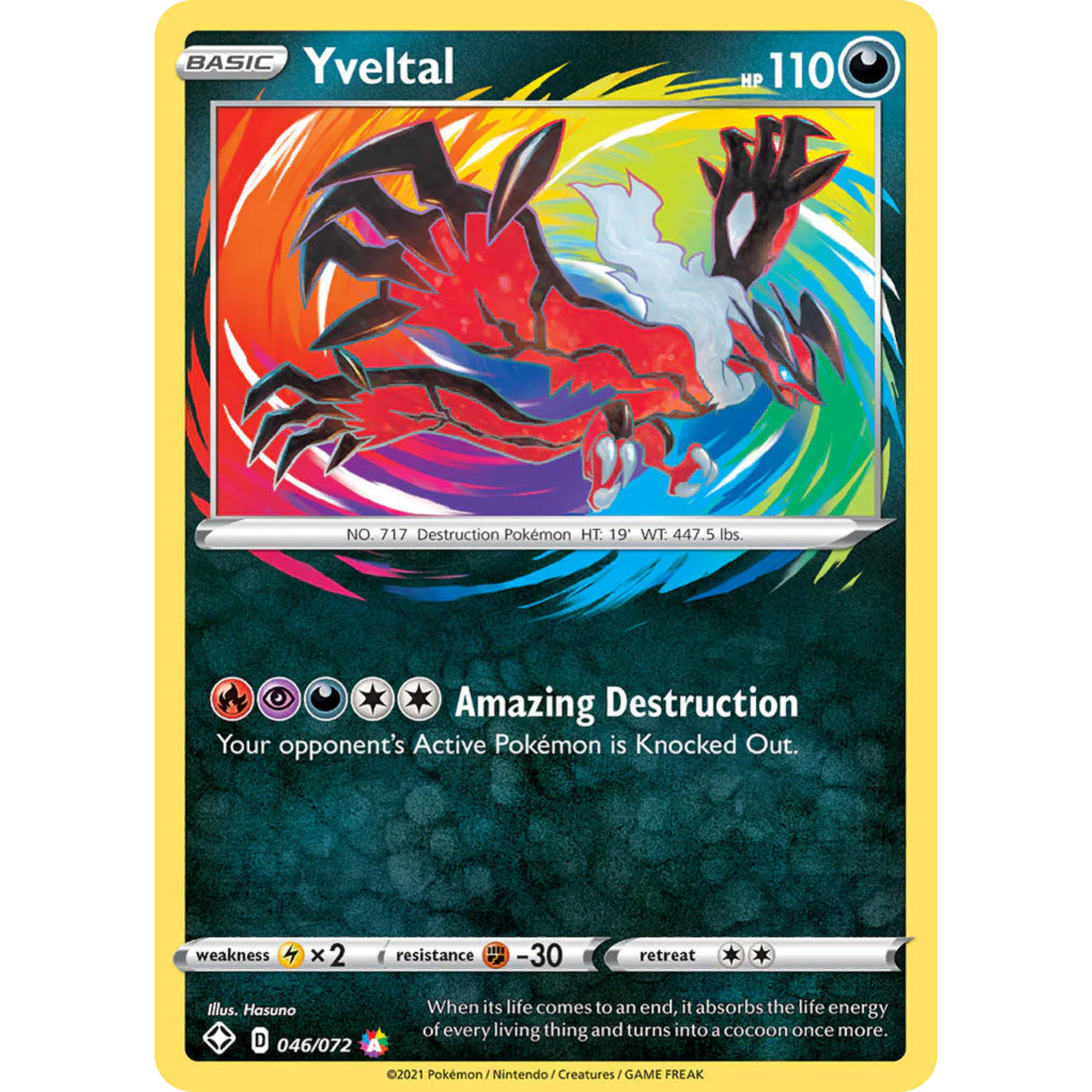 Yveltal (046/072) [Sword & Shield: Shining Fates]