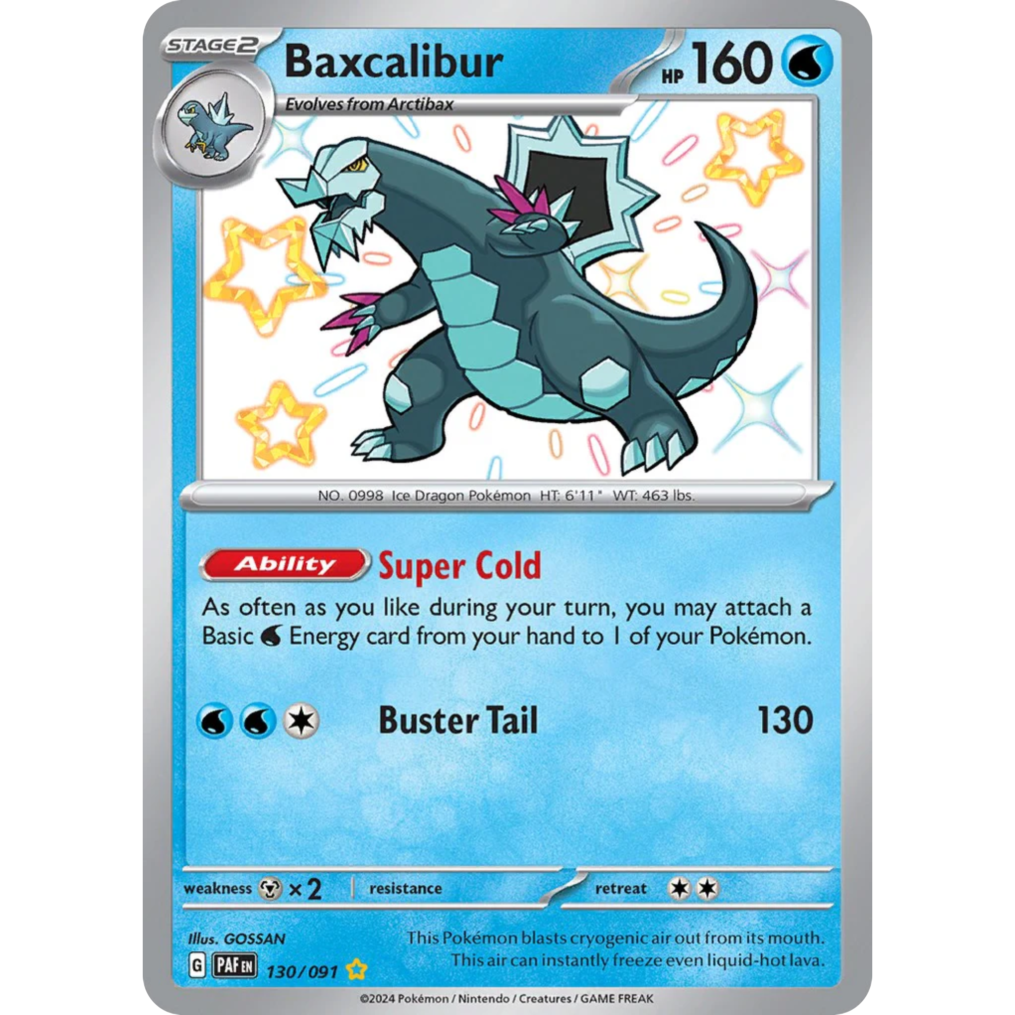Baxcalibur (130/091) [Scarlet & Violet: Paldean Fates]