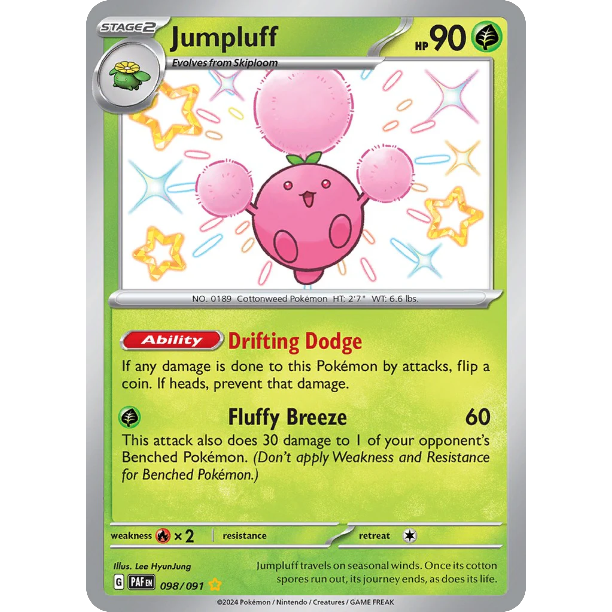 Jumpluff (098/091) [Scarlet & Violet: Paldean Fates]