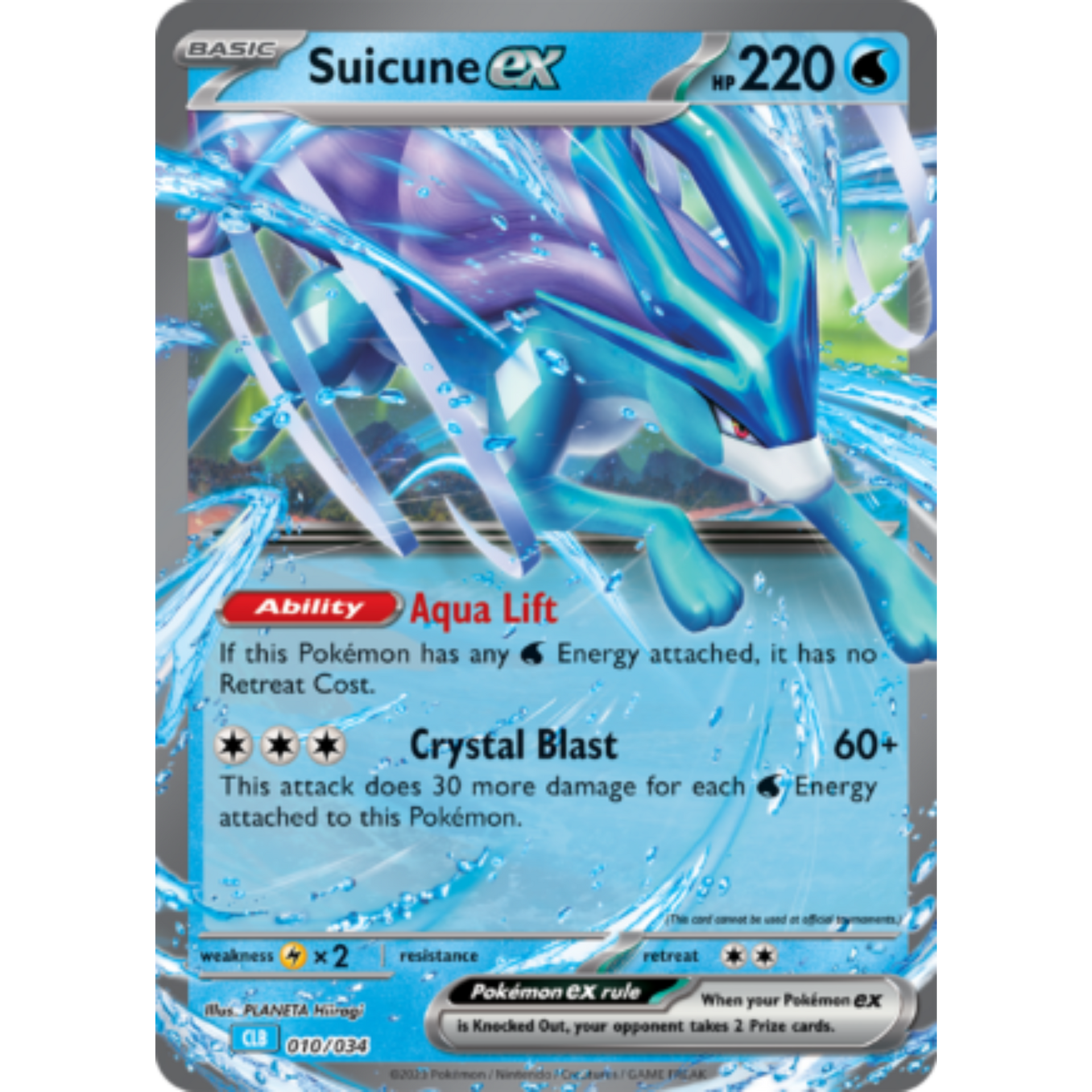 suicune ex pokemon card Suicune ex (010/034) [Trading Card Game Classic]