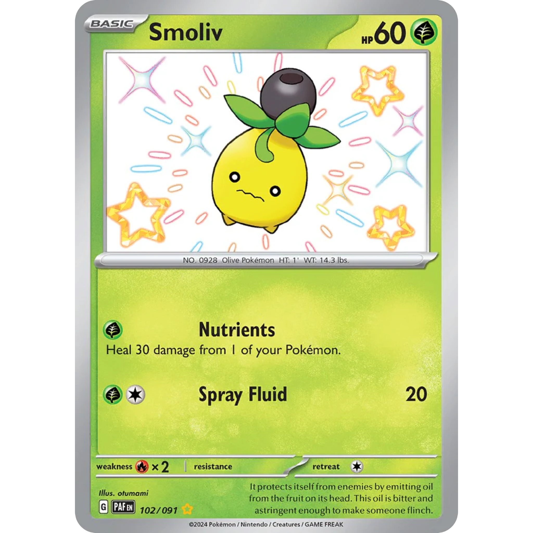 Smoliv (102/091) [Scarlet & Violet: Paldean Fates]