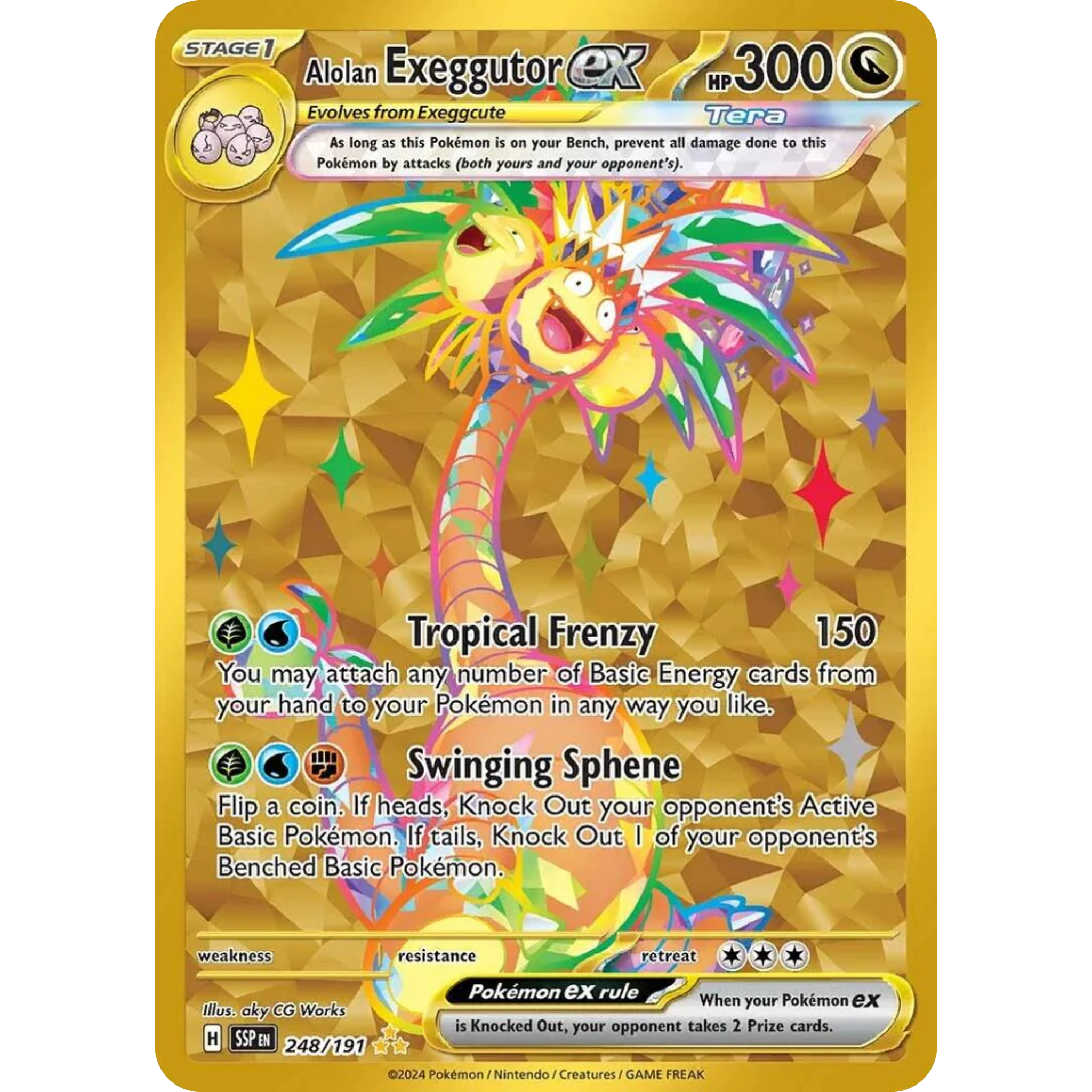Alolan Exeggutor ex (248/191) [Scarlet & Violet: Surging Sparks]