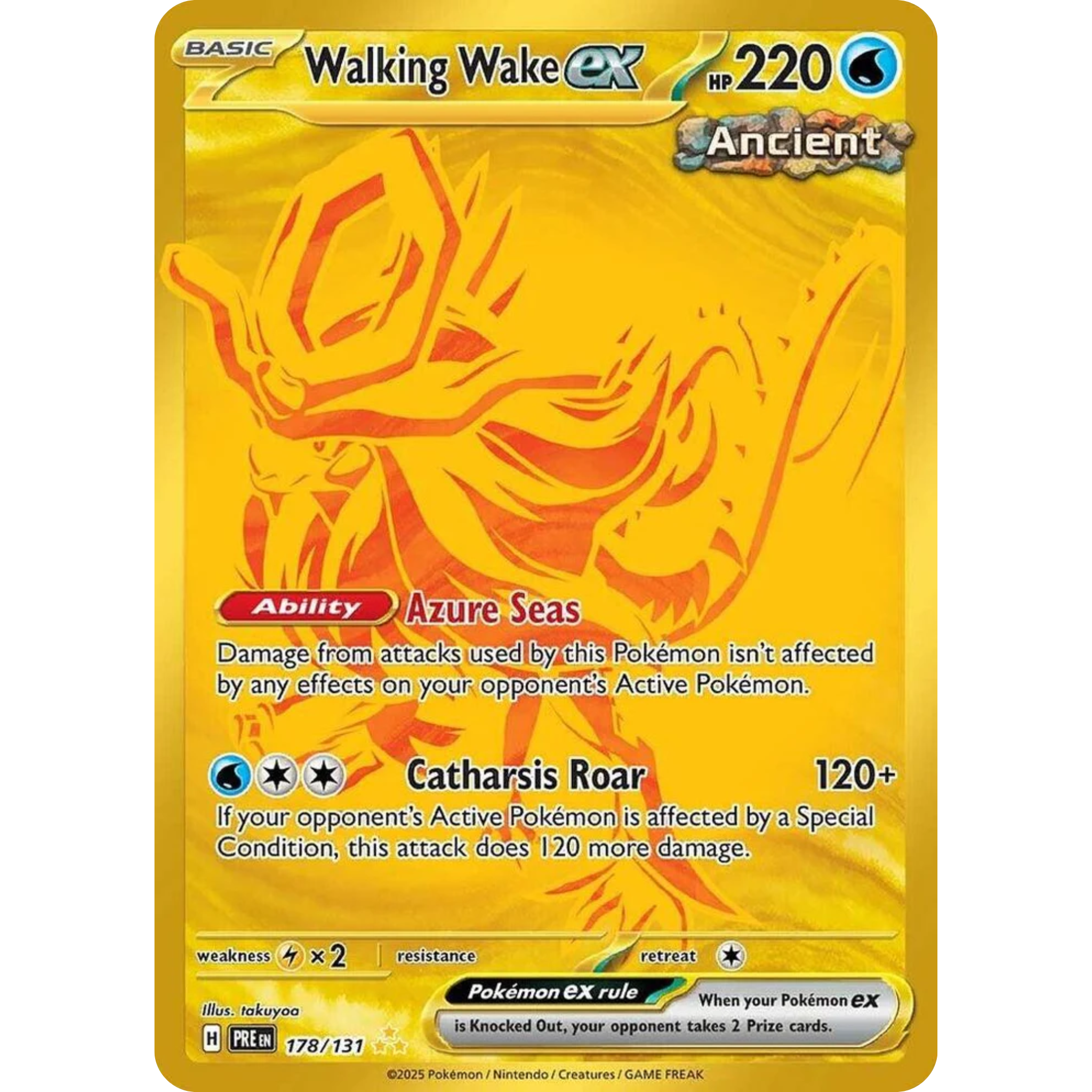 Walking Wake ex (178/131) [Scarlet & Violet: Prismatic Evolutions]