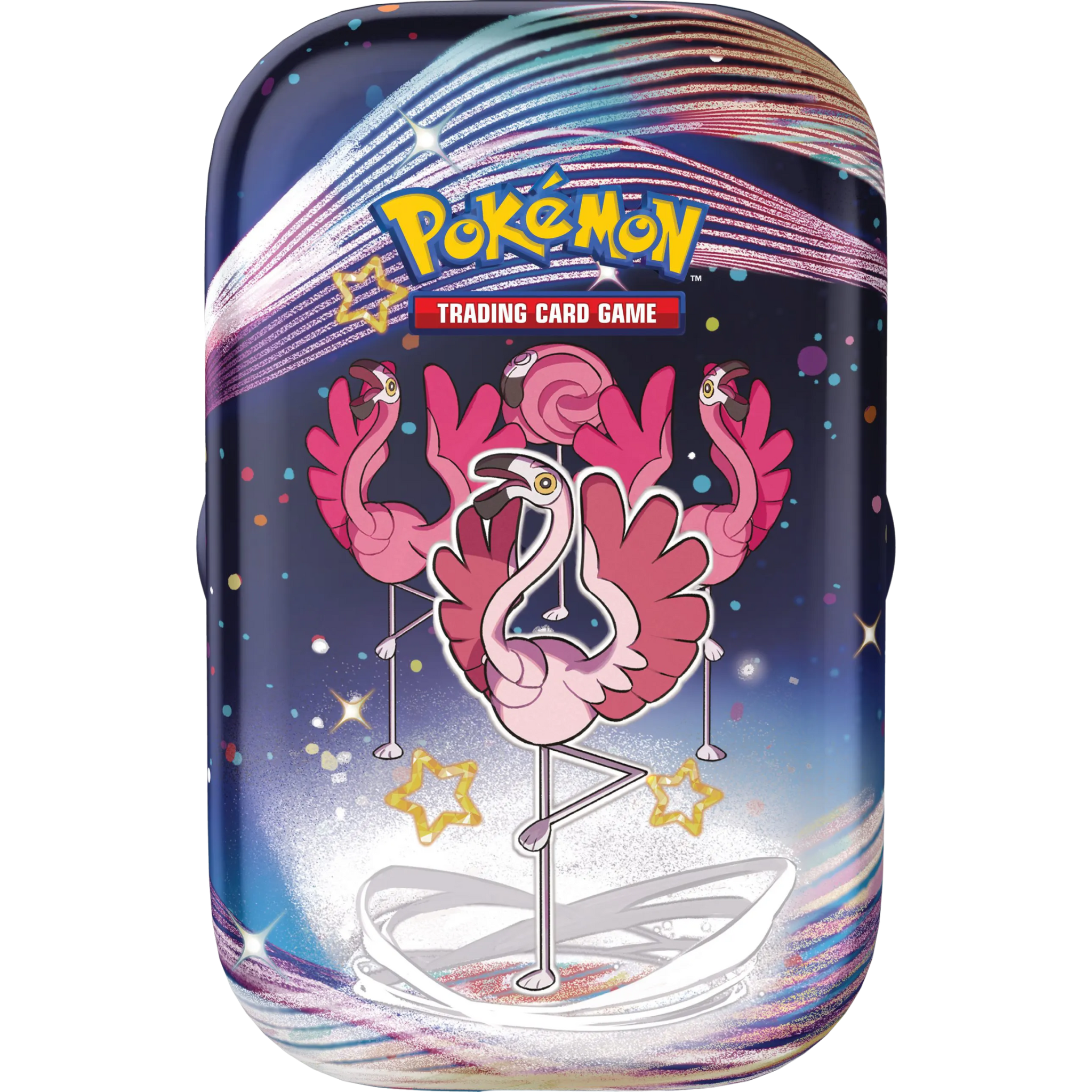 Paldean Fates Mini Tin - Flamigo ( Scarlet & Violet ) Pokemon TCG