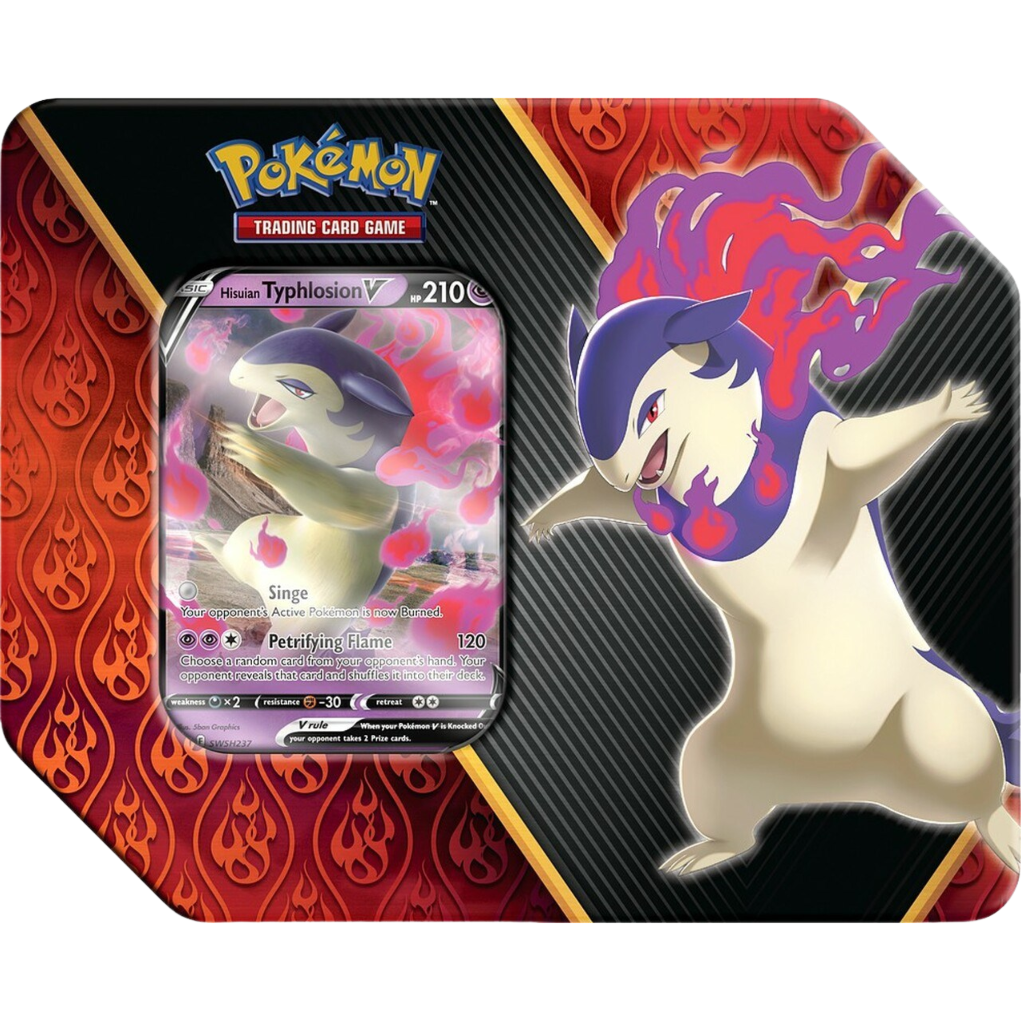 Divergent Powers Tin - Hisuian Typhlosion V ( Sword & Shield ) Pokemon TCG
