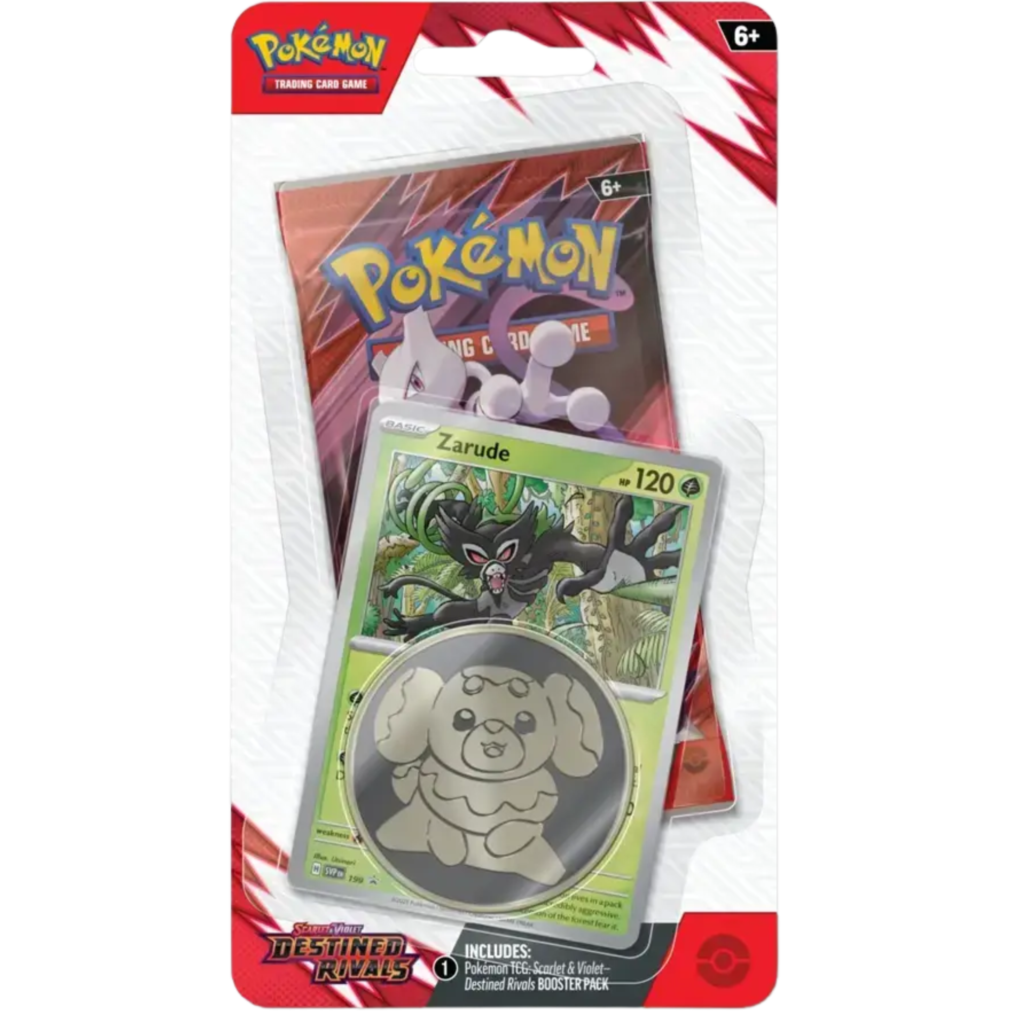 Destined Rivals Checklane Blister - Zarude ( Scarlet & Violet ) Pokemon TCG