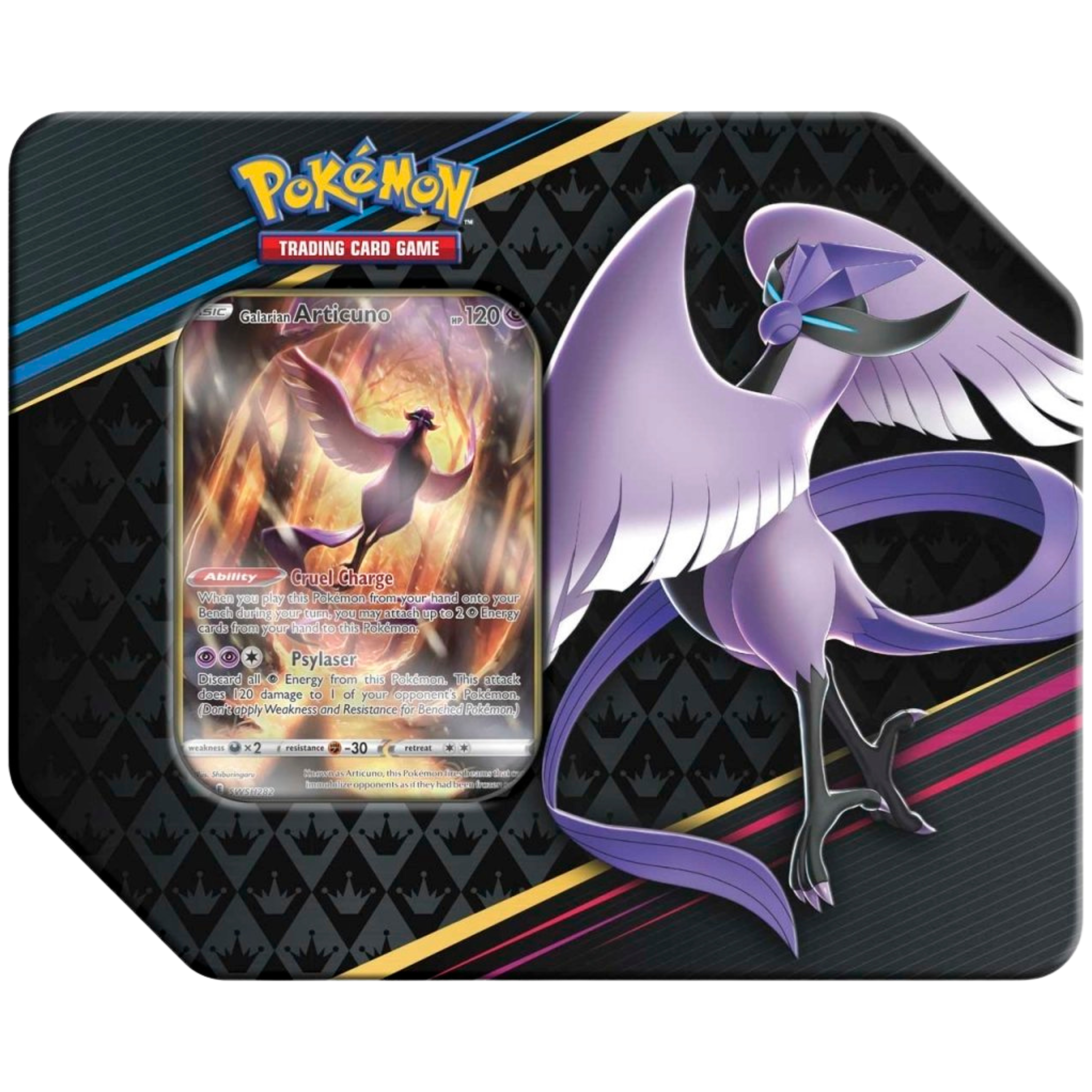 Crown Zenith Tin - Galarian Articuno ( Sword & Shield ) Pokemon TCG