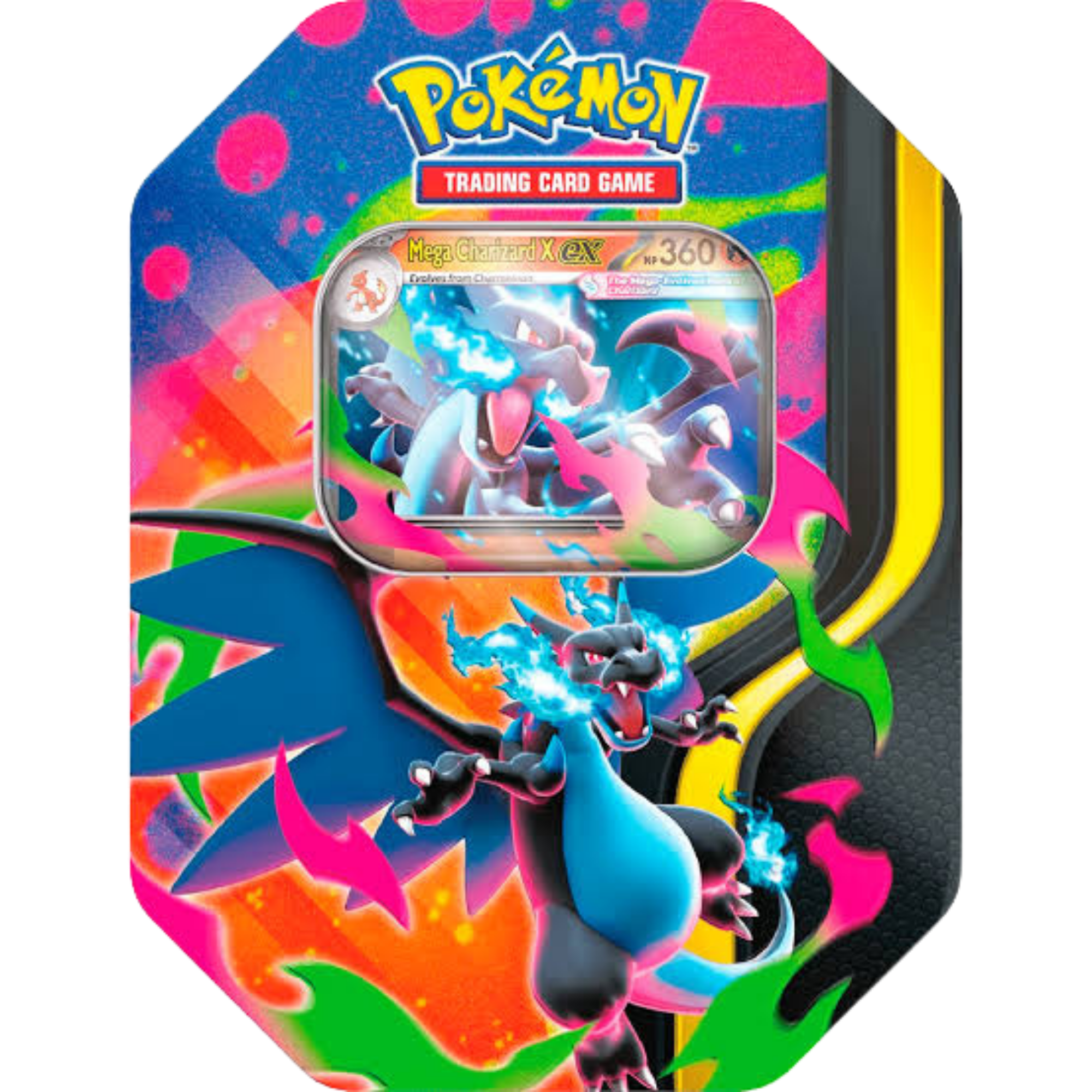 Mega Charizard X Tin ( Scarlet & Violet ) Pokemon TCG