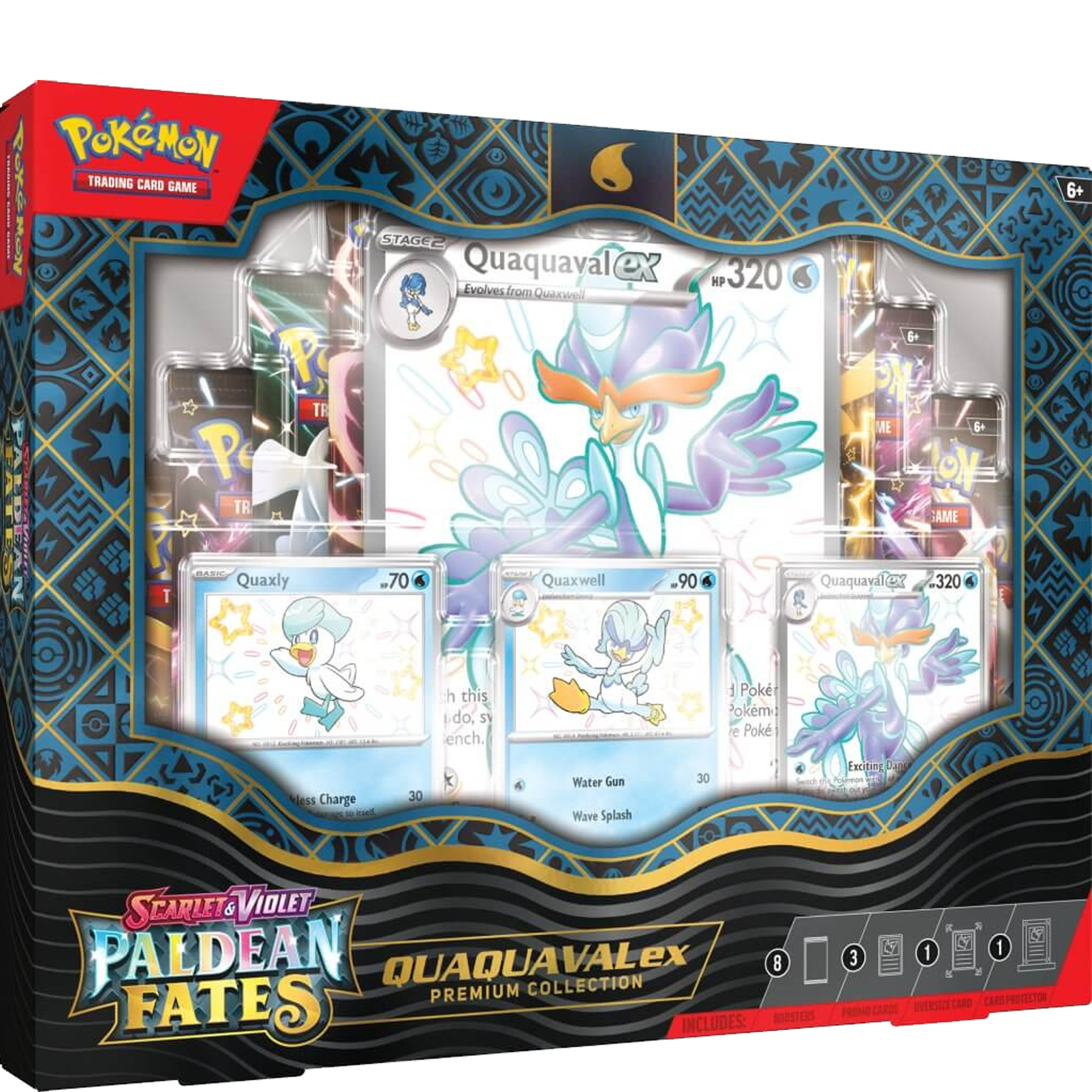 Paldean Fates Premium Collection - Quaquaval Ex ( Scarlet & Violet ) Pokemon TCG