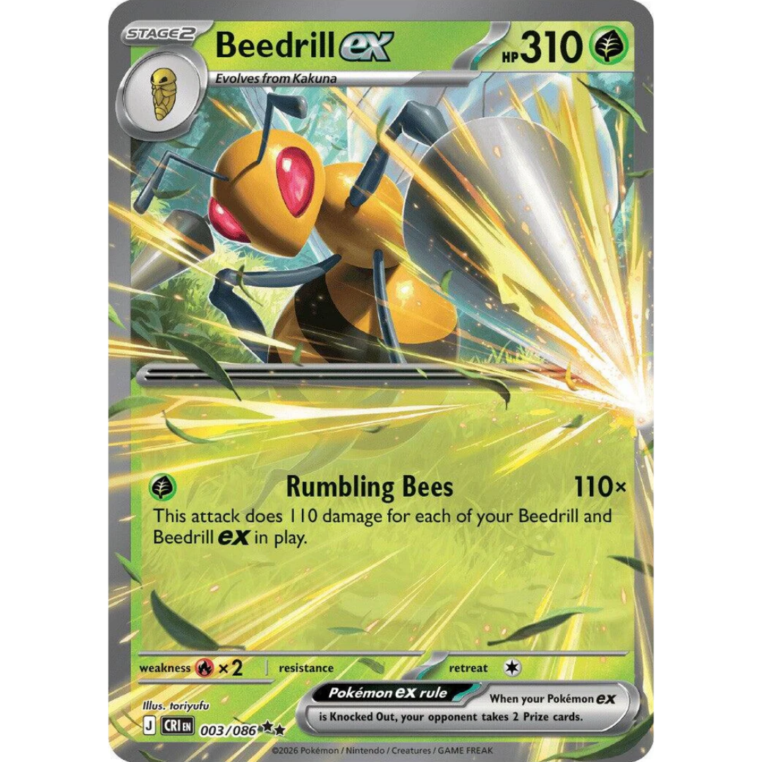 Beedrill ex (003/086) [Mega Evolution: Chaos Rising]
