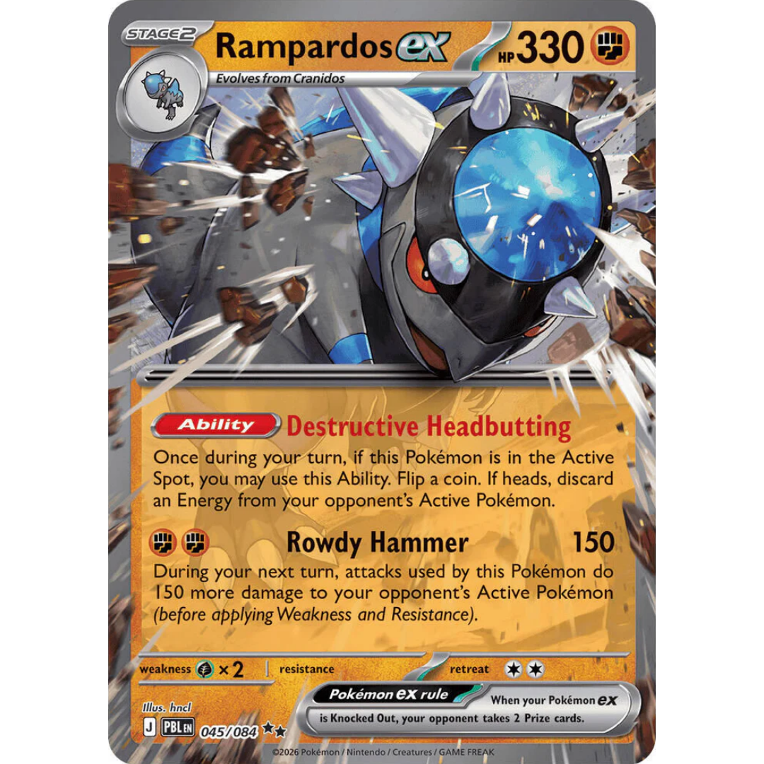 Rampardos ex (045/084) [Mega Evolution: Pitch Black]