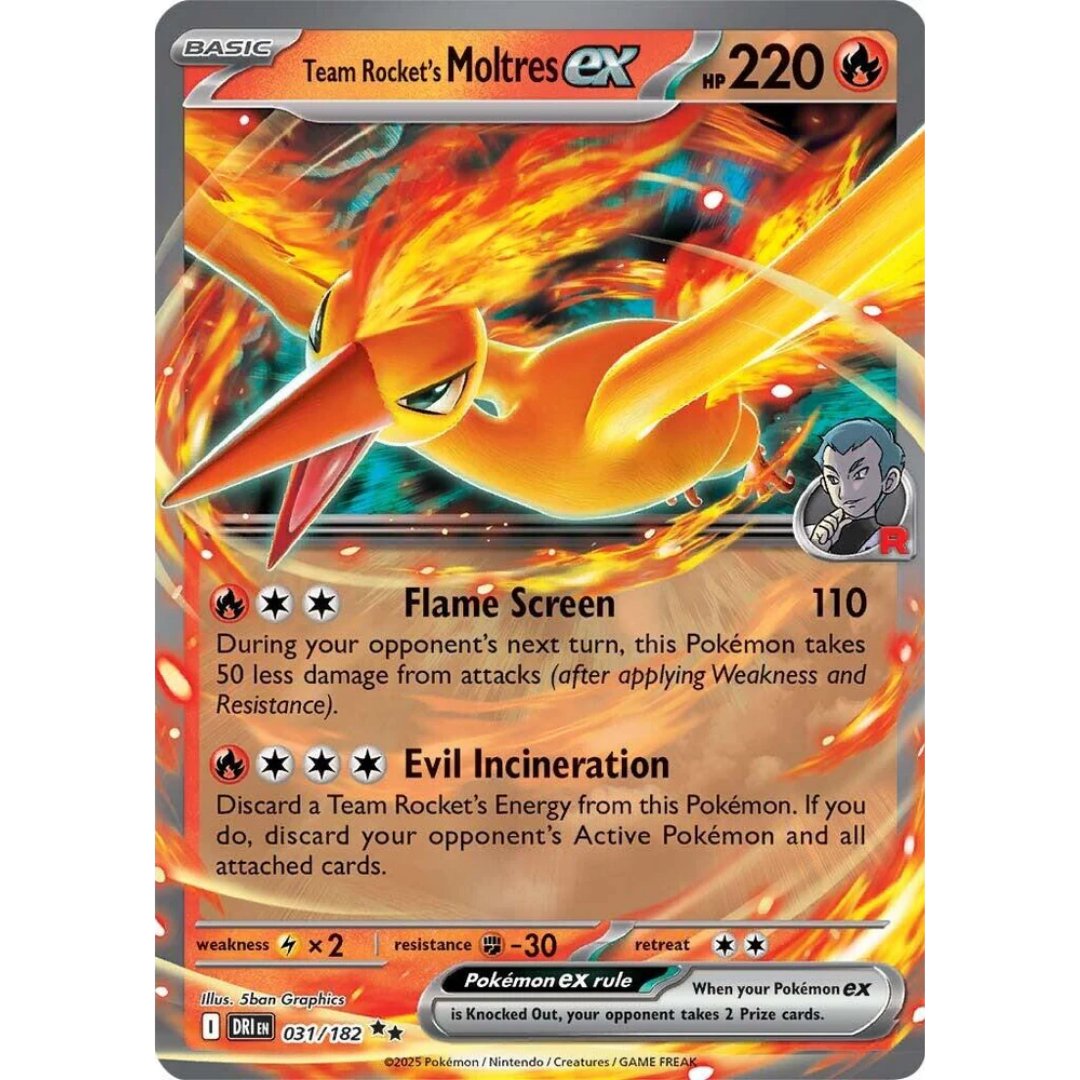 Team Rocket's Moltres ex (031/182) [Scarlet & Violet: Destined Rivals]