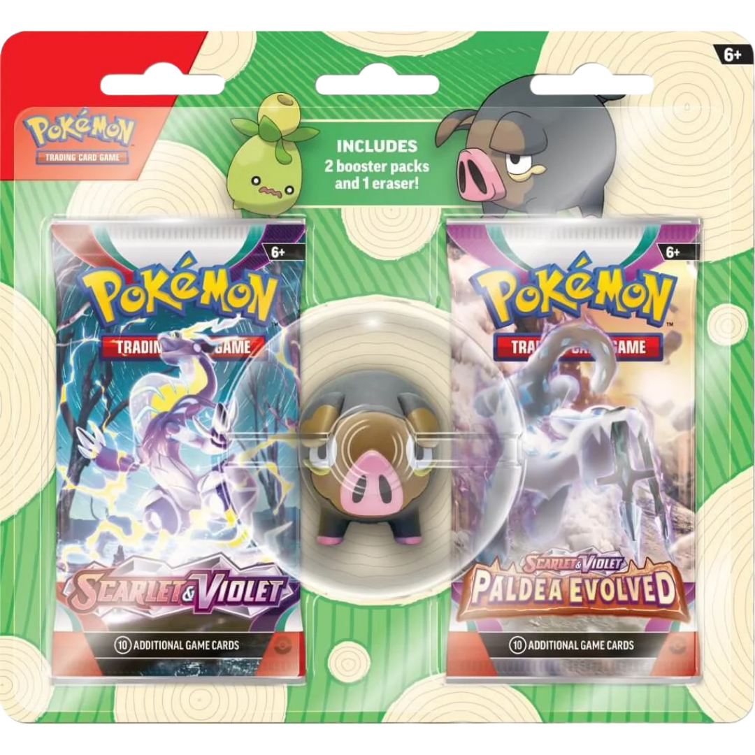 Back to School Eraser Blister - Lechonk ( Scarlet & Violet ) Pokemon TCG
