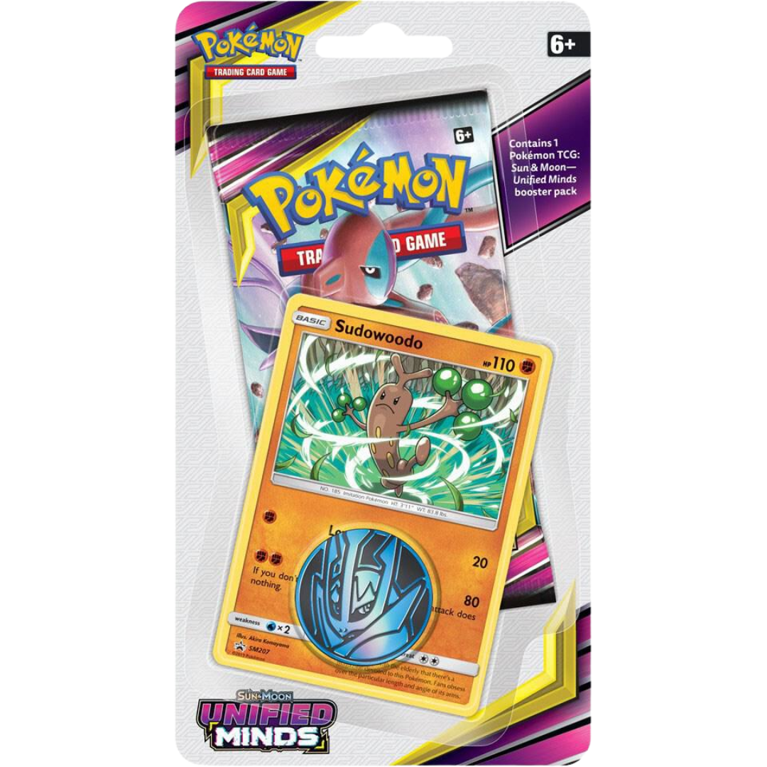 Unified Minds Single Pack Blister - Sudowoodo ( Sun & Moon ) Pokemon TCG