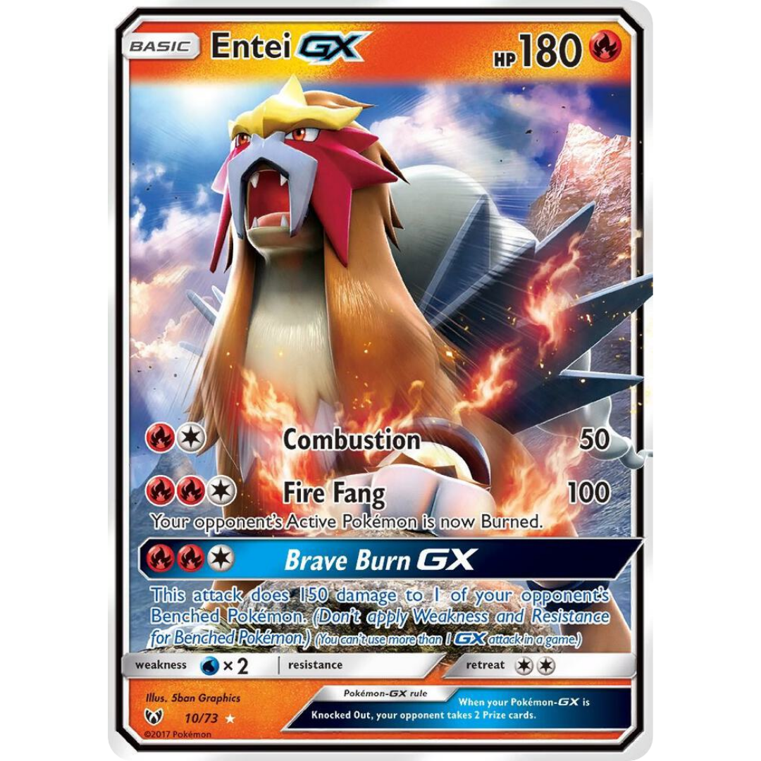 Entei GX (10/73) [Sun & Moon: Shining Legends]