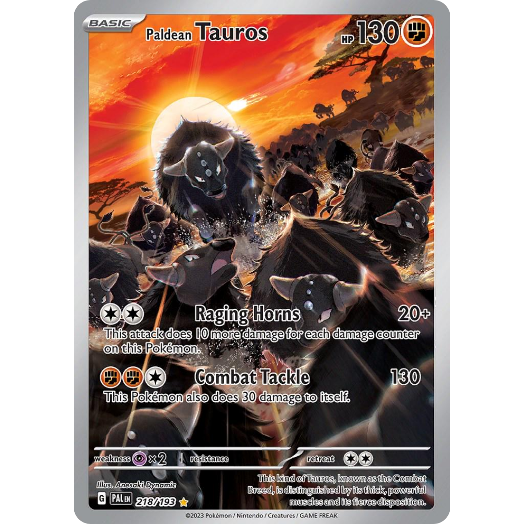 Paldean Tauros (218/193) [Scarlet & Violet: Paldea Evolved]