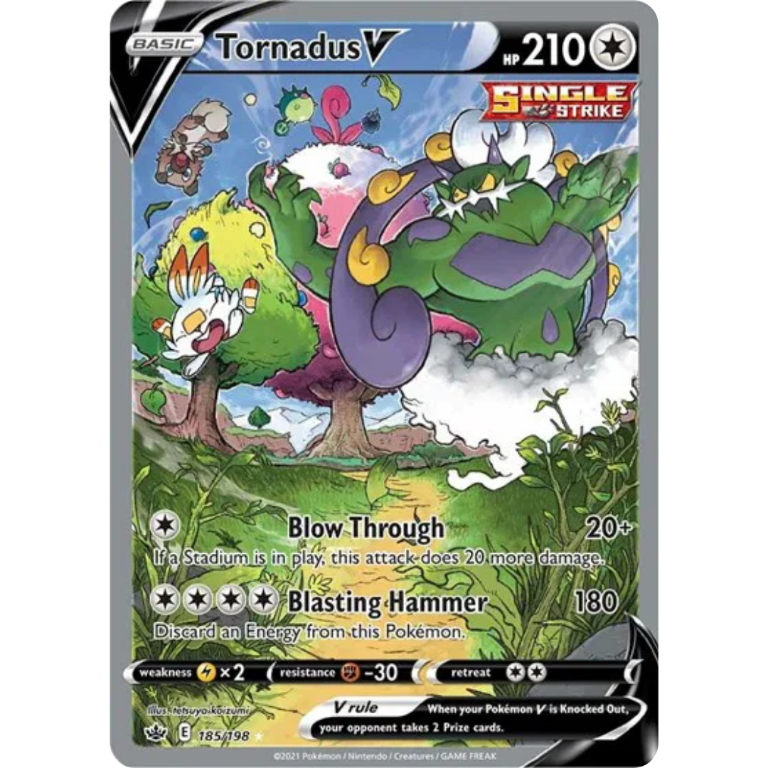 Tornadus V (185/198) [Sword & Shield: Chilling Reign]