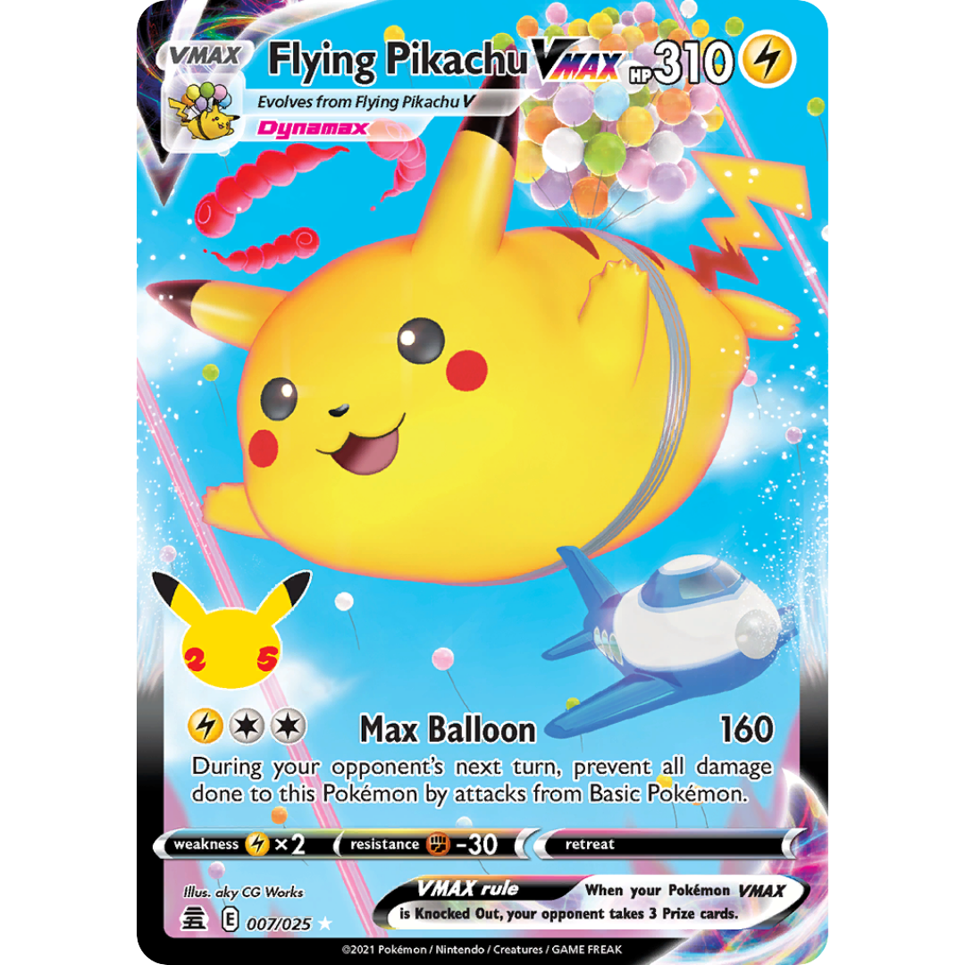 Flying Pikachu VMAX (007/025) [Celebrations: 25th Anniversary]