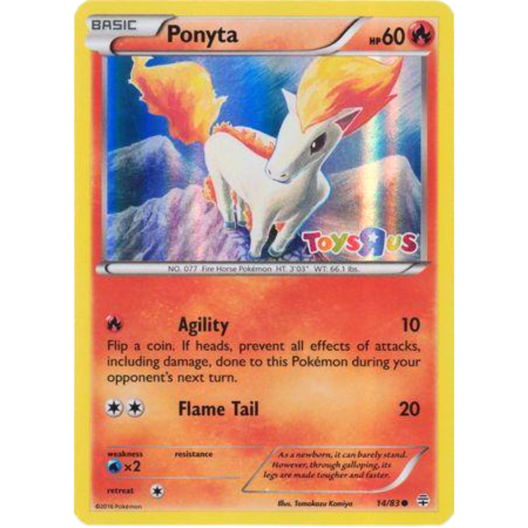 Ponyta (Sealed) (14/83) (Toys R Us Promo) [XY: Generations]