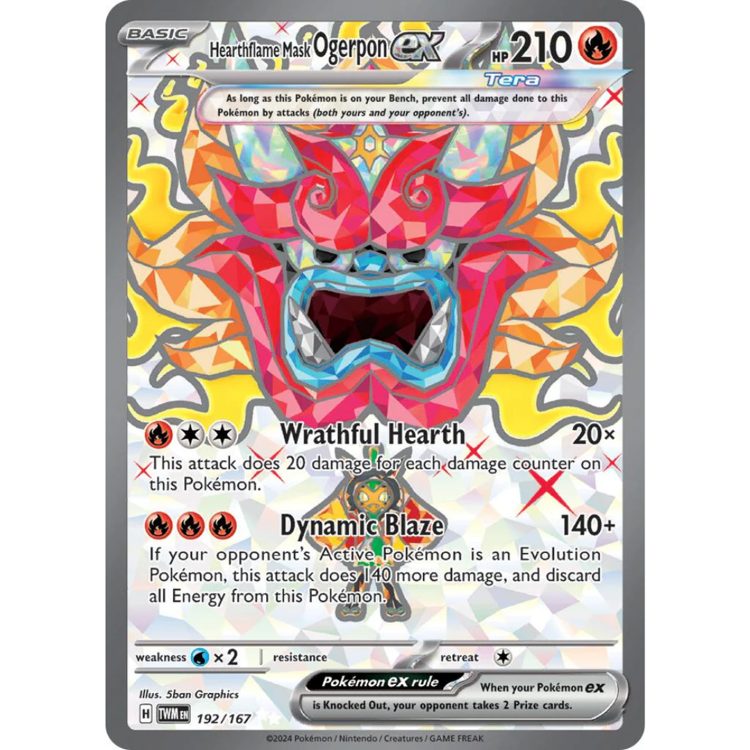 Hearthflame Mask Ogerpon ex (192/167) [Scarlet & Violet: Twilight Masquerade]