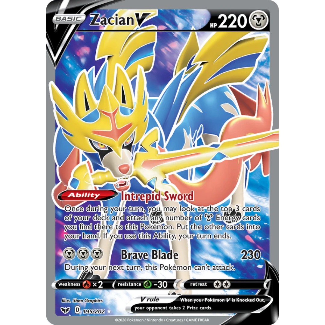Zacian V (195/202) [Sword & Shield: Base Set]