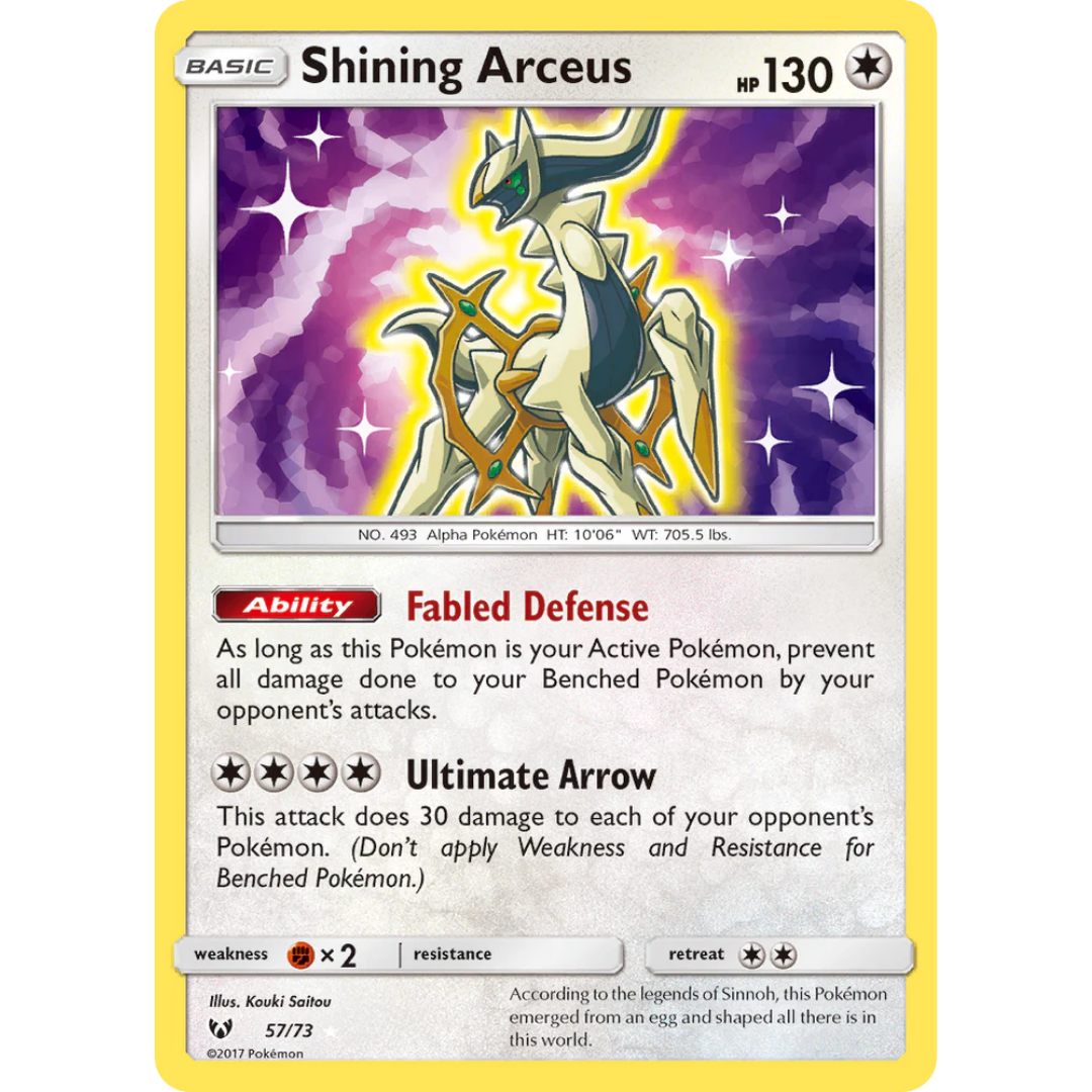 Shining Arceus (57/73) [Sun & Moon: Shining Legends]