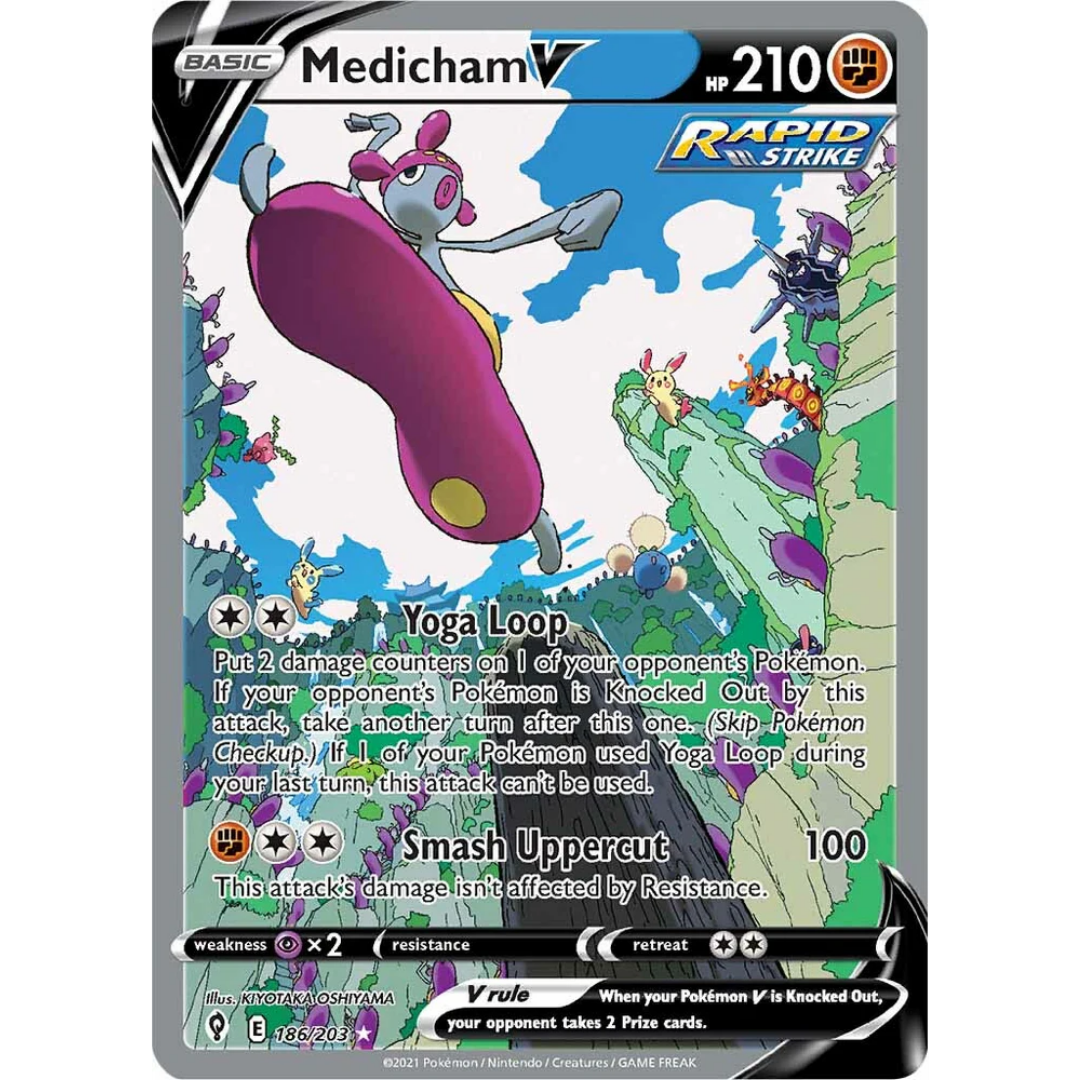 Medicham V (186/203) [Sword & Shield: Evolving Skies]