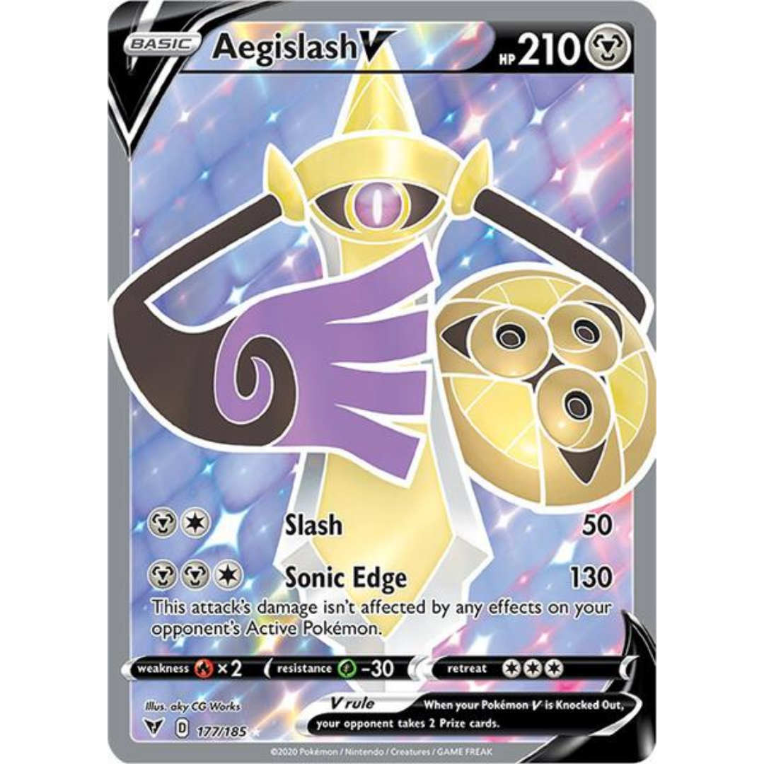 Aegislash V (177/185) [Sword & Shield: Vivid Voltage]