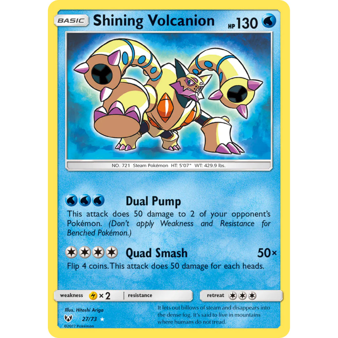 Shining Volcanion (27/73) [Sun & Moon: Shining Legends]