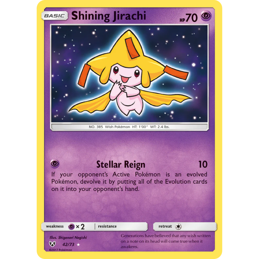 Shining Jirachi (42/73) [Sun & Moon: Shining Legends]