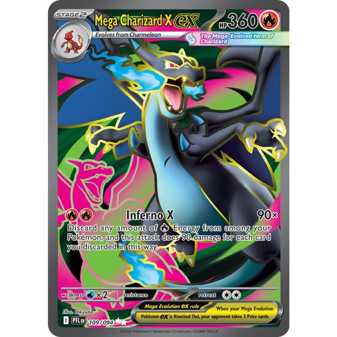 Mega Charizard X ex (109/094) [Mega Evolution: Phantasmal Flames]