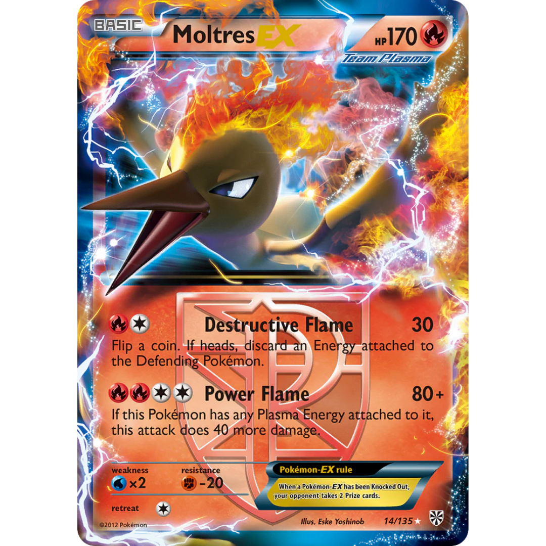 Moltres EX (14/135) [Black & White: Plasma Storm]