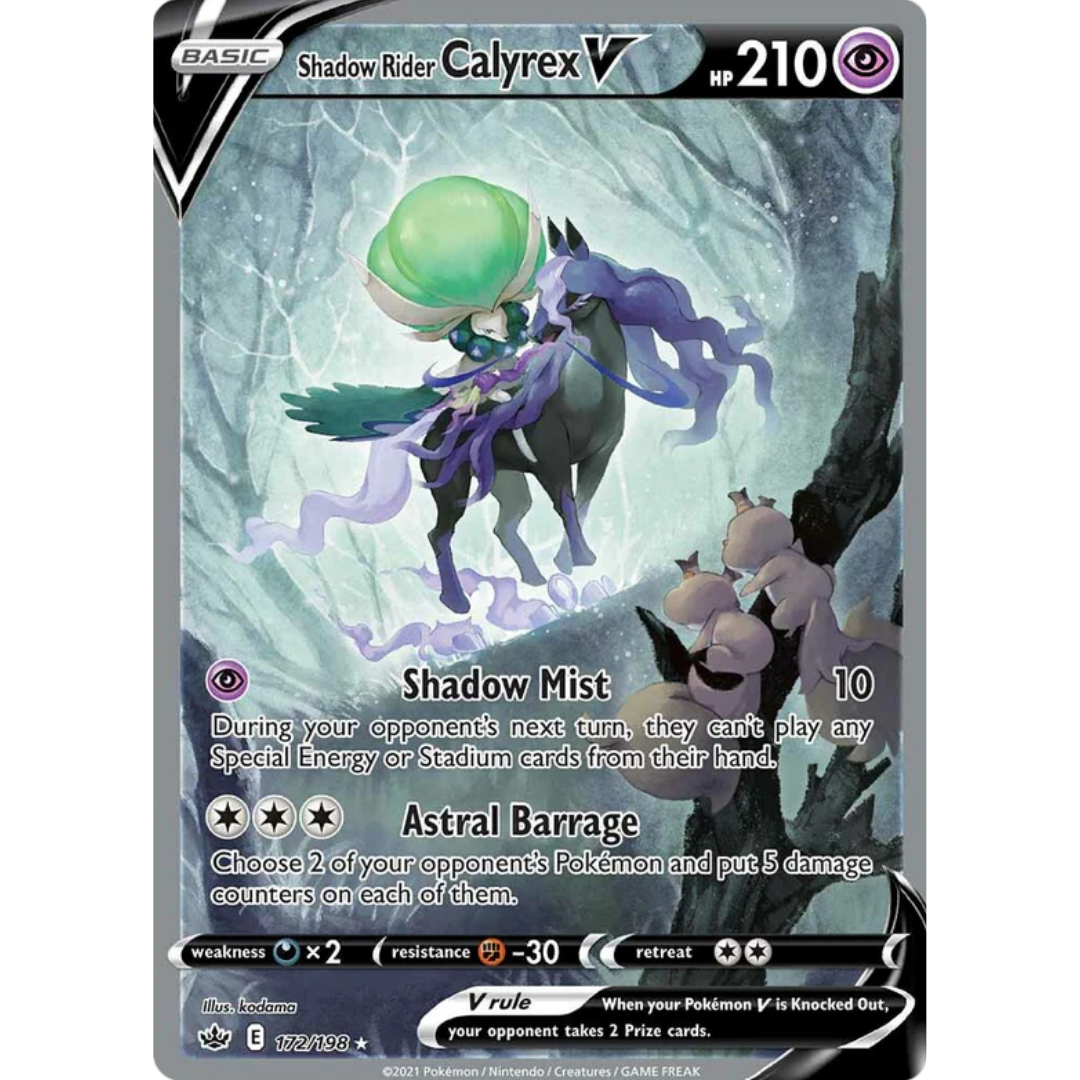 Shadow Rider Calyrex V (172/198) [Sword & Shield: Chilling Reign]
