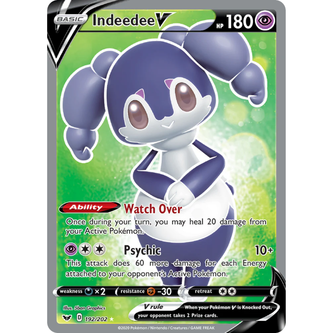 Indeedee V (192/202) [Sword & Shield: Base Set]