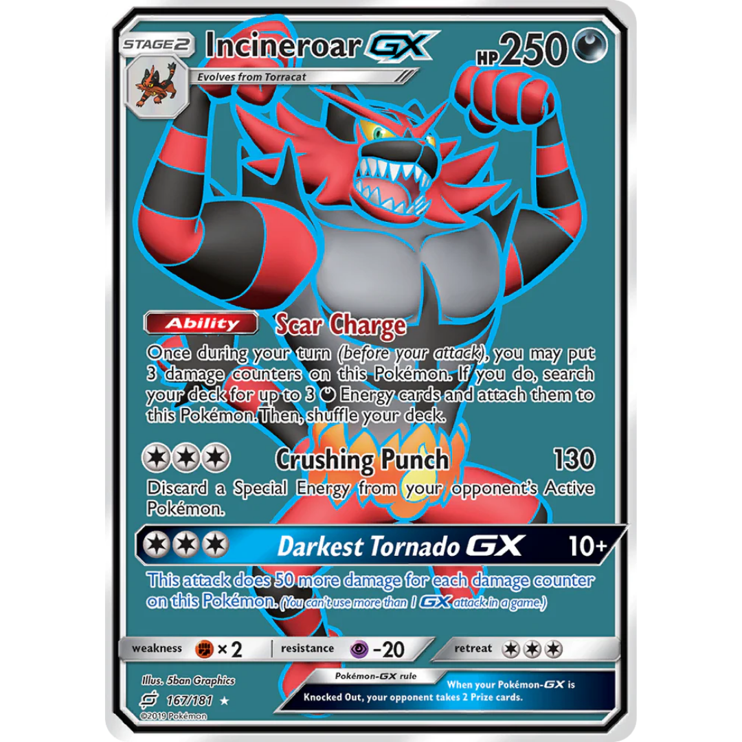 Incineroar GX (167/181) [Sun & Moon: Team Up]