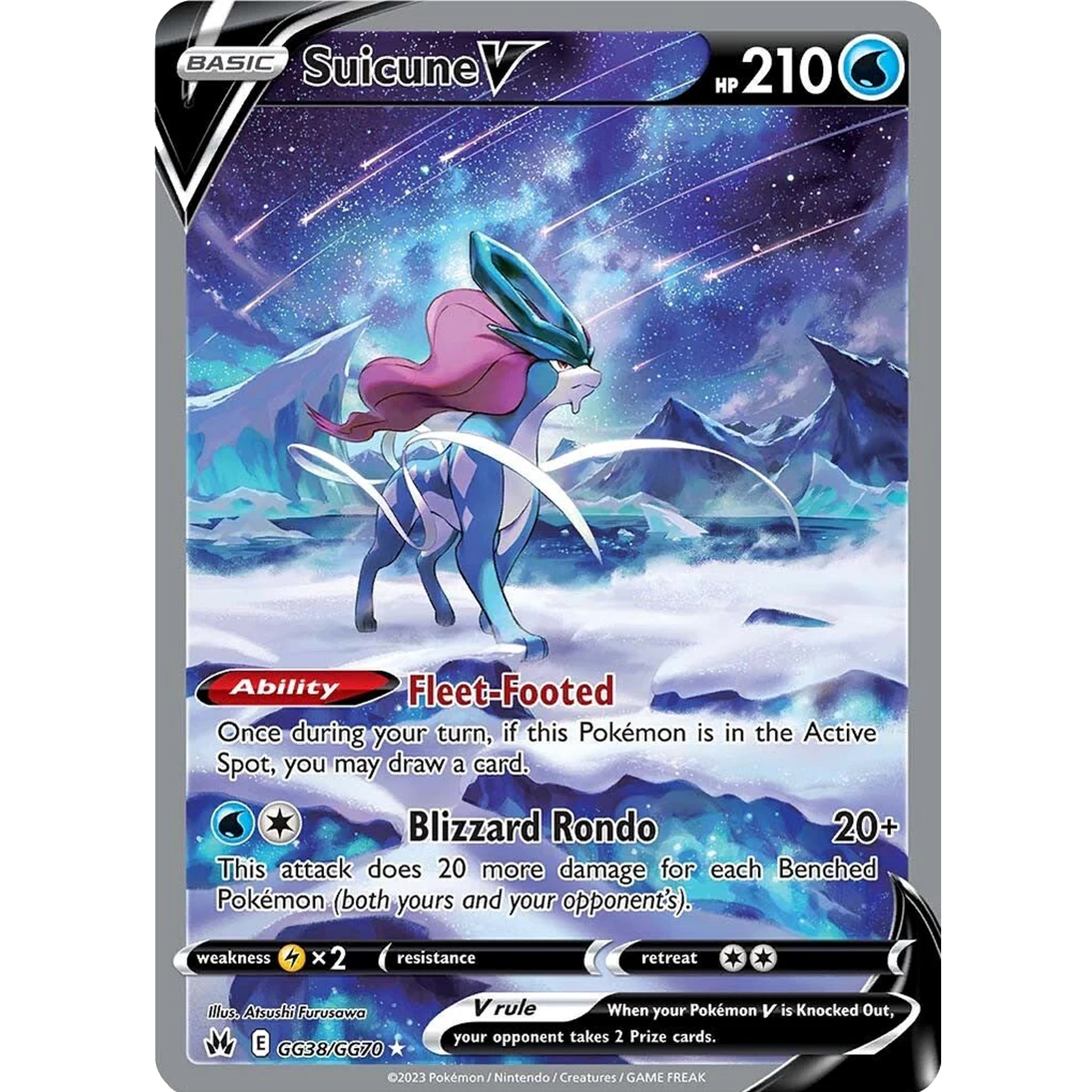 Suicune V (GG38/GG70) [Sword & Shield: Crown Zenith]